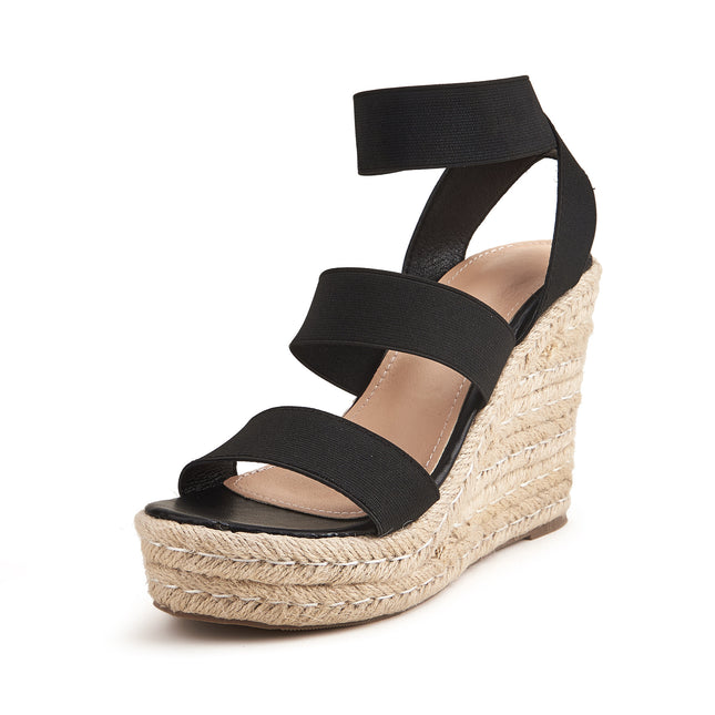 Hemp Rope Platform Wedge Sandals