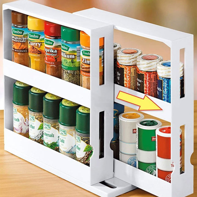 Sliding Spice Organizer Rack