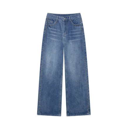 Riveted Vintage Wide-Leg Denim