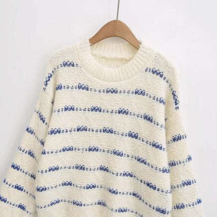 Striped Loose Knit Top