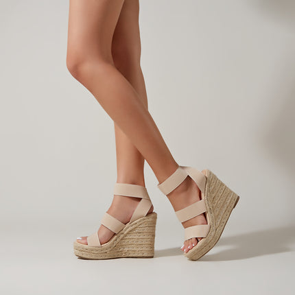 Hemp Rope Platform Wedge Sandals
