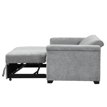 Gray Convertible Cushion Sofa
