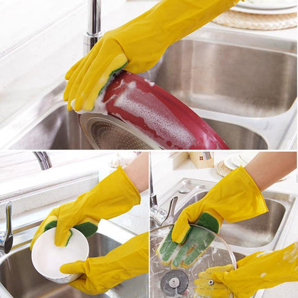Kitchen Sponge Cleaning Gloves