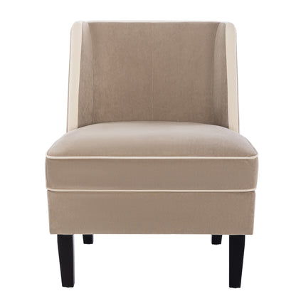Tan Upholstered Accent Chair