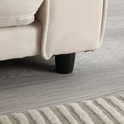 Beige Three-Fold Convertible Sofa