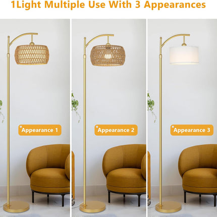 Gold Arc Floor Lamp