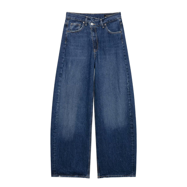 Atlas Wide-Leg High-Waist Denim Pants